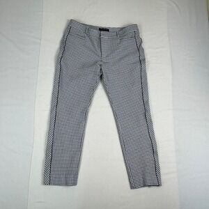 Banana Republic Women's Checkered Pants Style Sloan Size 8 office Work